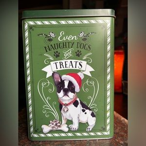 Naughty Dog treat tin